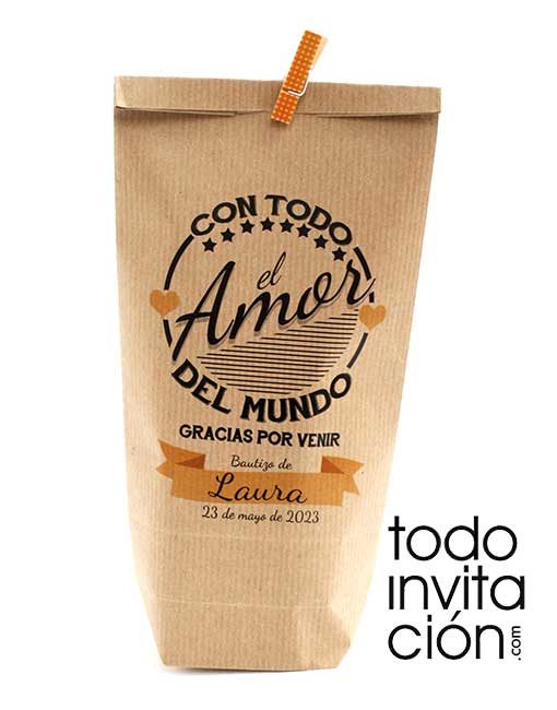 Bolsa personalizada con todo el amor