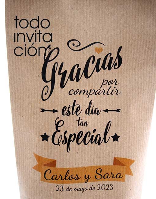 Bolsa kraft personalizada