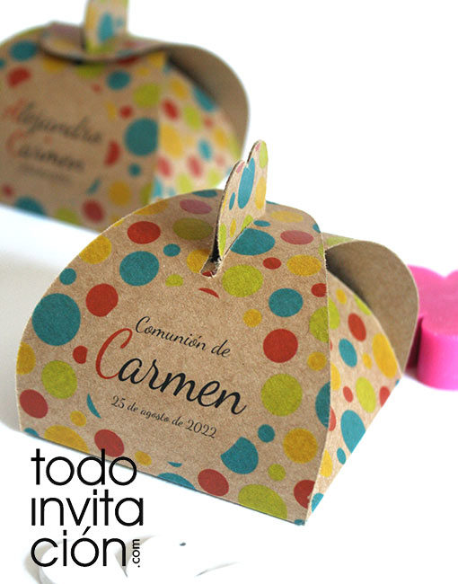 caja detalles kraft personalizada bodas