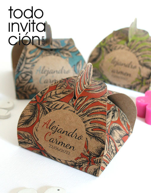 caja personalizada regalos detalles boda