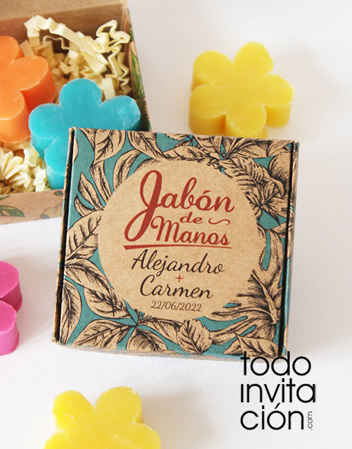 jabon para bodas personalizado