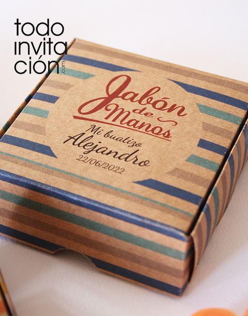 jabon artesanal boda caja kraft