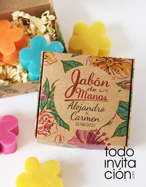 jabon para bodas personalizado