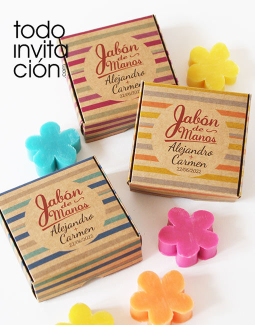 jabon para bodas personalizado