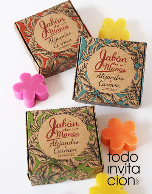 jabon para bodas personalizado