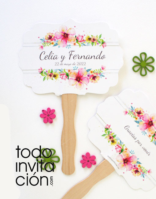 pai-pai personalizado para bodas