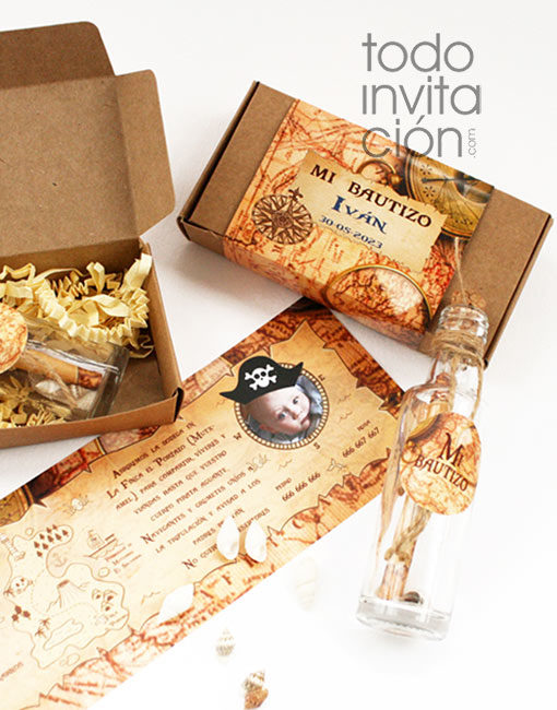 invitación bautizo pirata