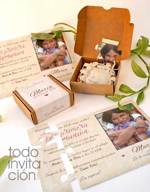 Invitaciones diferentes de comunión