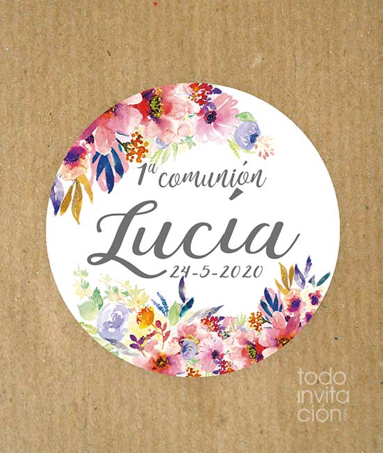 PEGATINA PERSONALIZADA 8 – Pack 24 und. - Todoinvitacion- invitaciones y  detalles diferentes