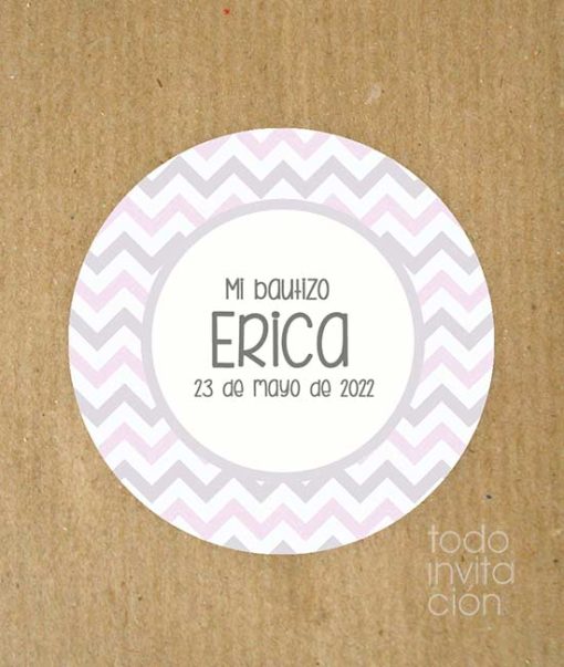 PEGATINA PERSONALIZADA 22 - Pack 24 und. - Imagen 2