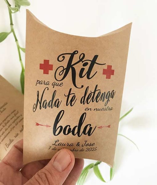 cajas kit supervivencia boda