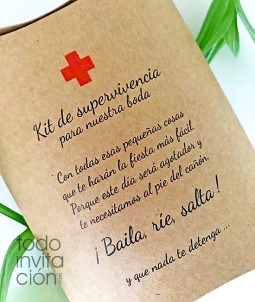 cajas kit supervivencia boda