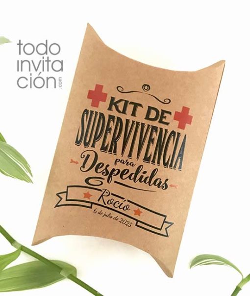 cajas kit supervivencia despedidas