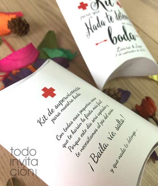 cajas kit supervivencia boda