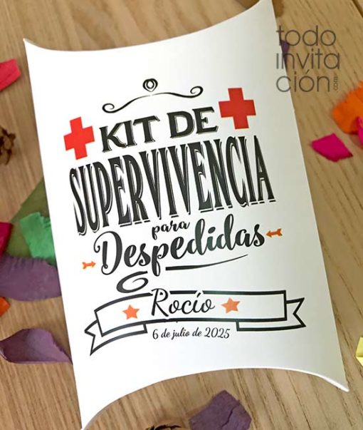 cajas kit supervivencia despedidas