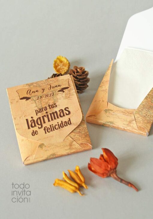 lágrimas de felicidad pañuelos para bodas