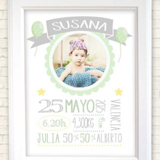 cuadro personalizado nacimientos bebes