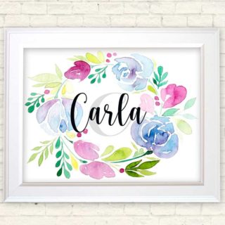 Cuadro personalizado con nombre