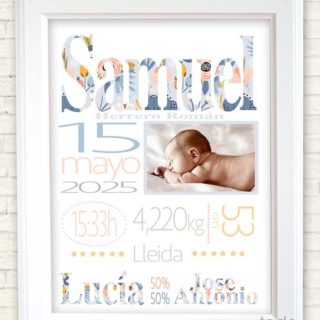 cuadro nacimientos personalizado