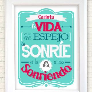 Cuadro personalizado frase