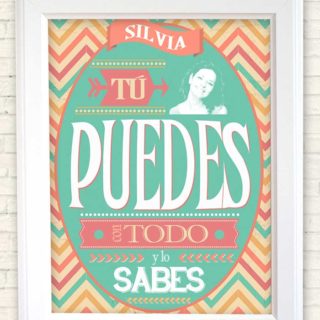 Cuadro personalizado frase