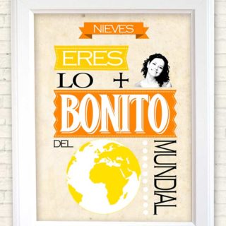Cuadro personalizado frase