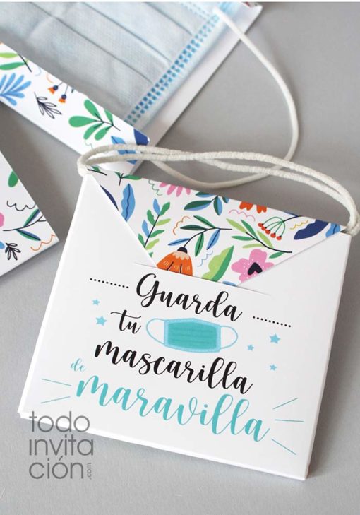 funda porta mascarillas