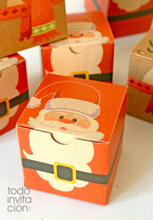 cajas kraft navidad para regalos