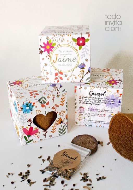 kit de semillas personalizado aromaticas flores