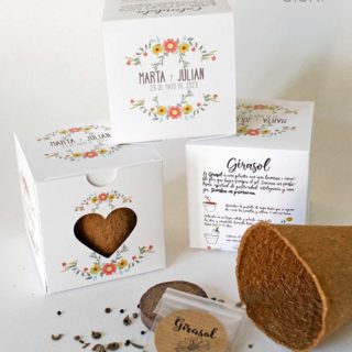 kit de semillas personalizado aromaticas flores