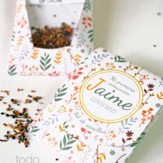 kit semillas personalizado boda bautizo comunion regalo empresa
