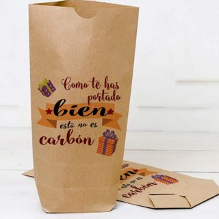 bolsas papel kraft navidad regalos reyes