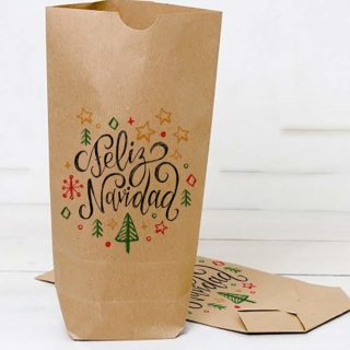 bolsas papel kraft navidad regalos reyes