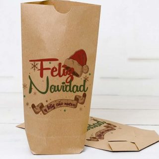 bolsas papel kraft navidad regalos reyes