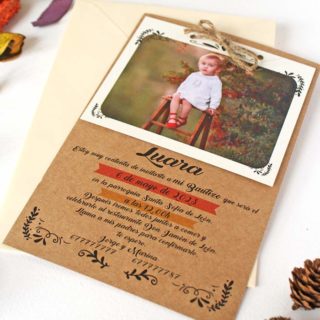 invitacion fotomaton bautizo original