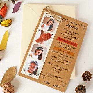 invitacion fotomaton comunión original