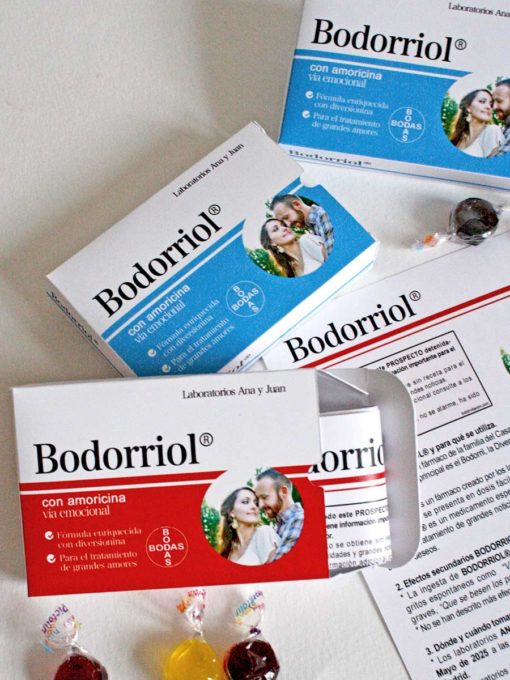 invitacion caja de medicamento de boda divertida