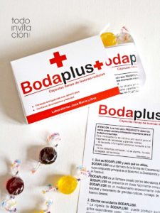 Invitacion de boda medicamento original divertida