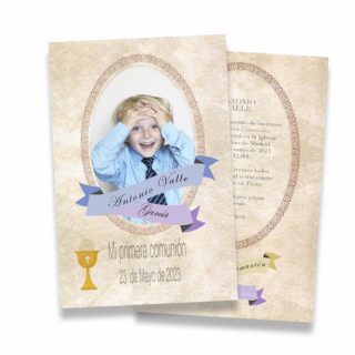 invitación de comunión moderna y original