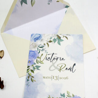 invitaciones de boda clasicas y florales
