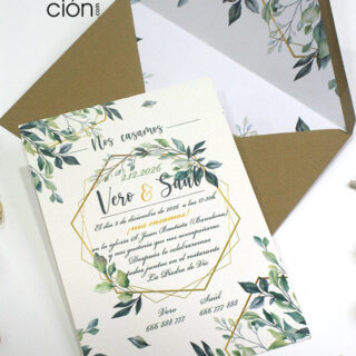 invitaciones de boda clasicas y florales