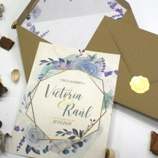 invitaciones de boda clasicas y florales