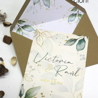 invitaciones de boda clasicas y florales
