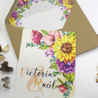 invitaciones de boda clasicas y florales